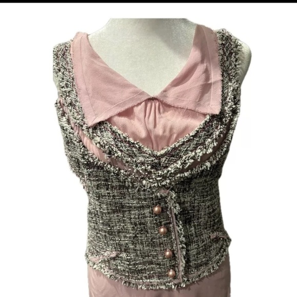 ASO Blair Waldorf Gossip Girl Extremely Rare Zac Posen Resort 2011 Tweed Dress - Picture 8 of 16